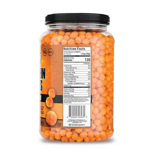 Protein Puffs, Low Carb Keto Friendly Protein Snacks, Nacho Cheese (10.6 Ounce)