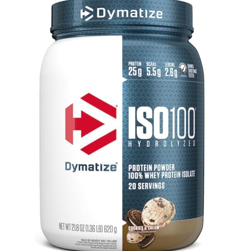 Dymatize ISO100 Hydrolyzed Protein Powder, 100% Whey Isolate, 25G of Protein, 5.5G Bcaas, Gluten Free, Fast Absorbing, Easy Digesting, 20 Servings Healthcare Supplement Whey Edible Dietary