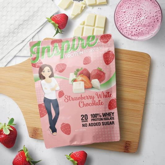 Inspire Strawberry White Chocolate Protein Powder by