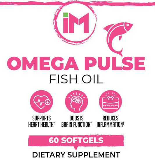 IM Omegapulse - Omega-3 Fatty Acids - Fish Oil - EPA & DHA Healthy Dietary Supplement