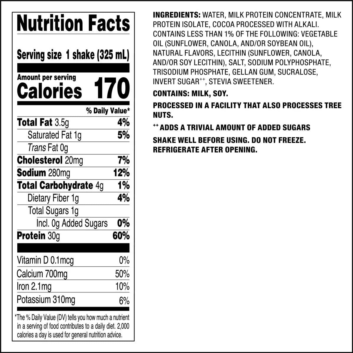 Quest Protein Shake, Chocolate, 30G Protein, 12 Ct