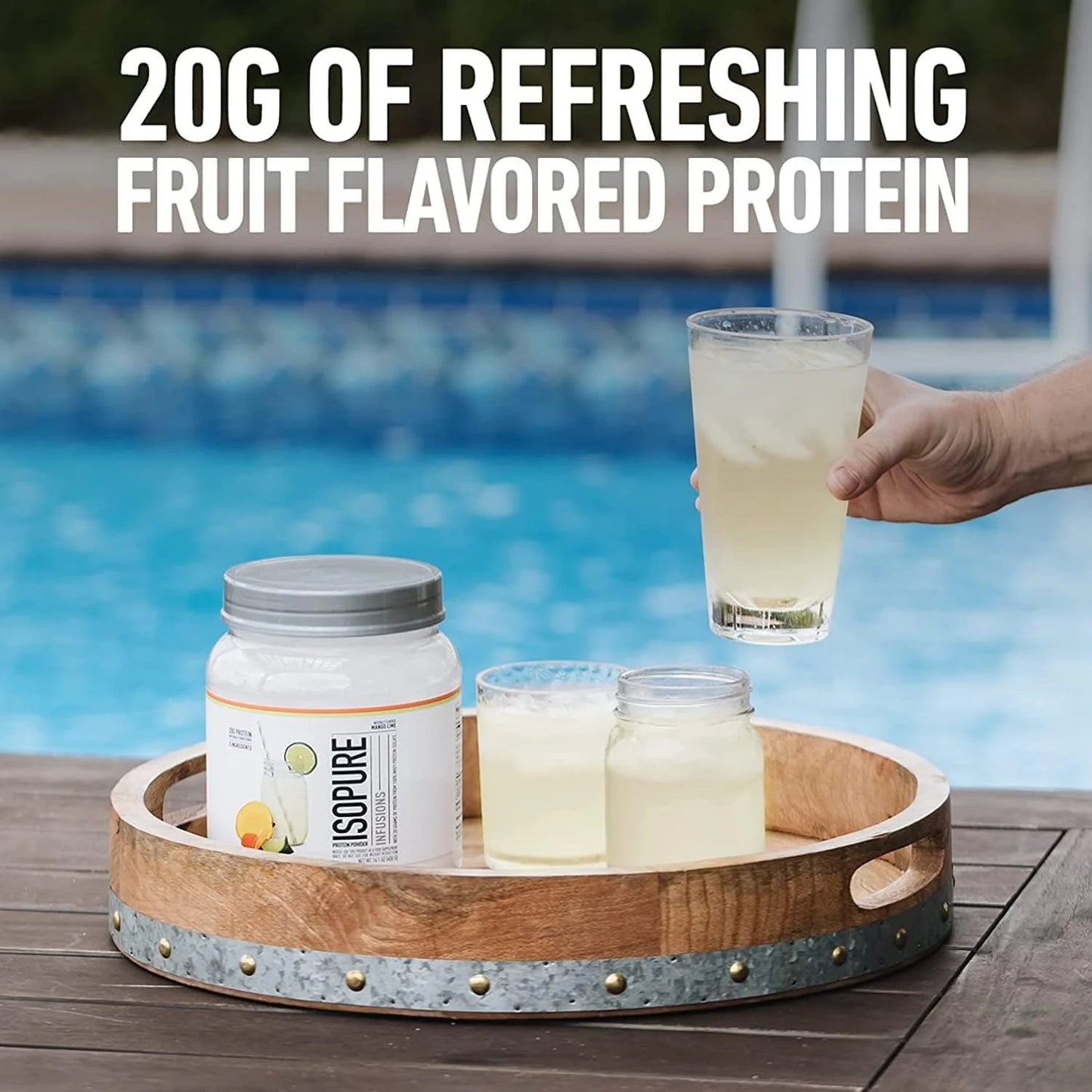 , Infusions 100% Whey Protein Isolate, 20 G Protein Powder, Pineapple Orange Banana, 1.98 Lb, 36 Servings