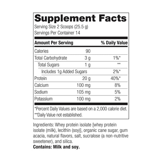 High Protein Supplement Mix - Bariatric Protein Powder - 20 G Protein - for Pre- & Post-Bariatric Surgery Patients - with Iron, Calcium & More - 14 Servings - Vanilla