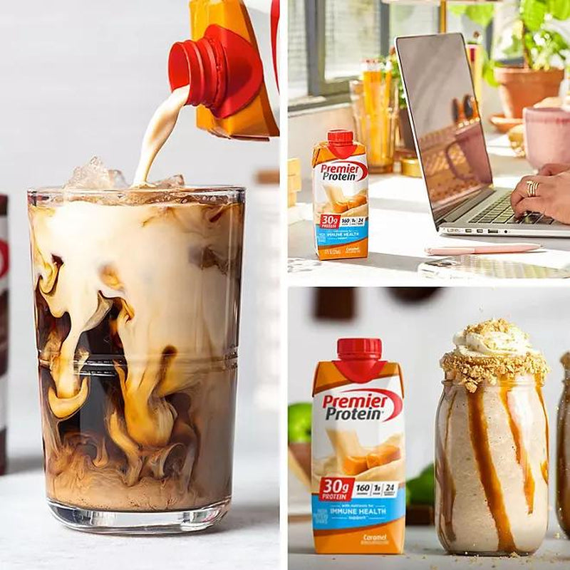 Premier Protein 30G High Protein Shake, Caramel 11 Fl. Oz., 15 Pk. Protein Shakes Caramel Flavored