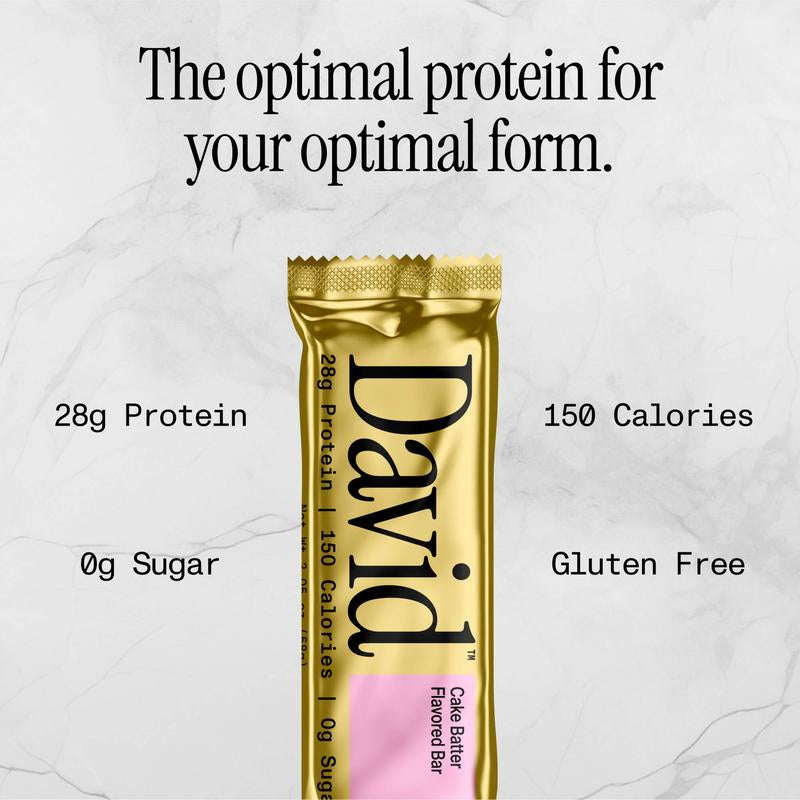 Cake Batter Flavored Bars – 28G Protein 150 Calories 0G Sugar – Includes 12 Bars – High Protein Snack