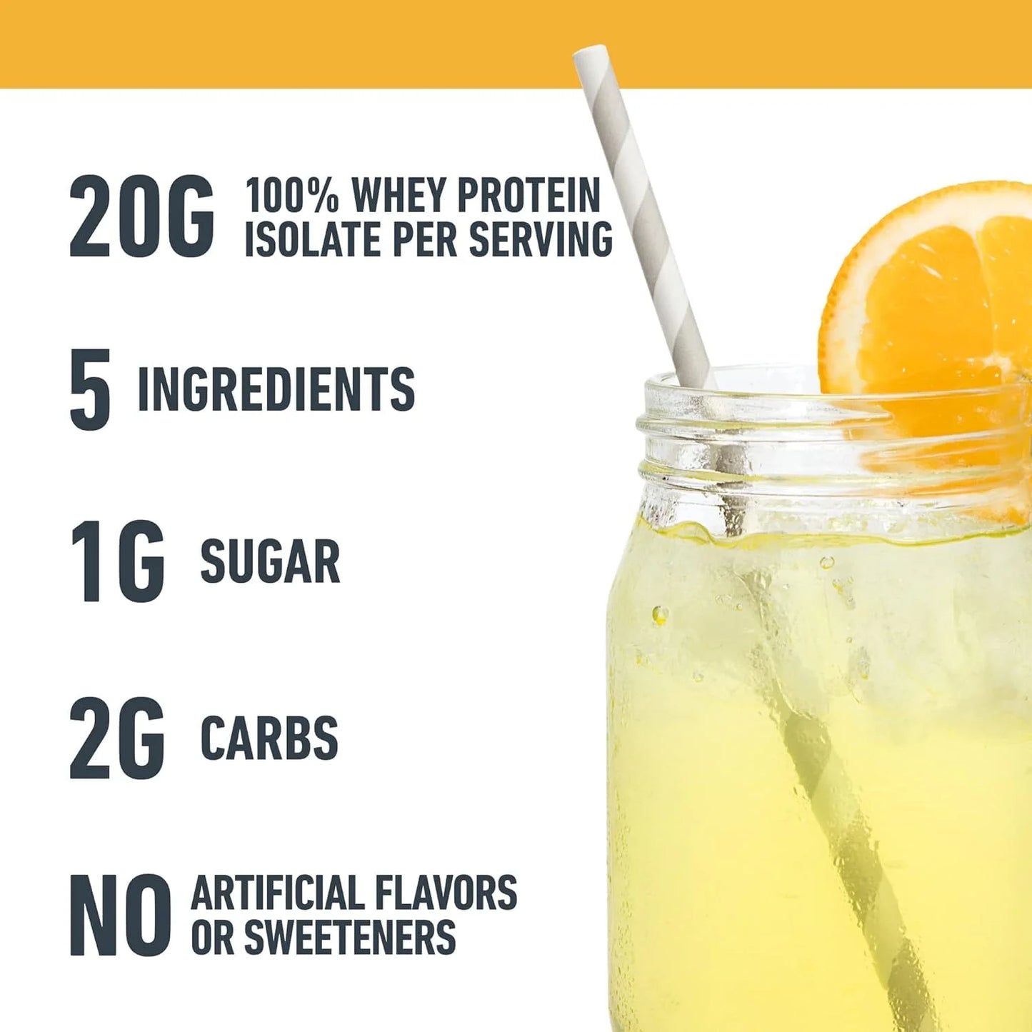 , Infusions 100% Whey Protein Isolate, 20 G Protein Powder, Pineapple Orange Banana, 1.98 Lb, 36 Servings