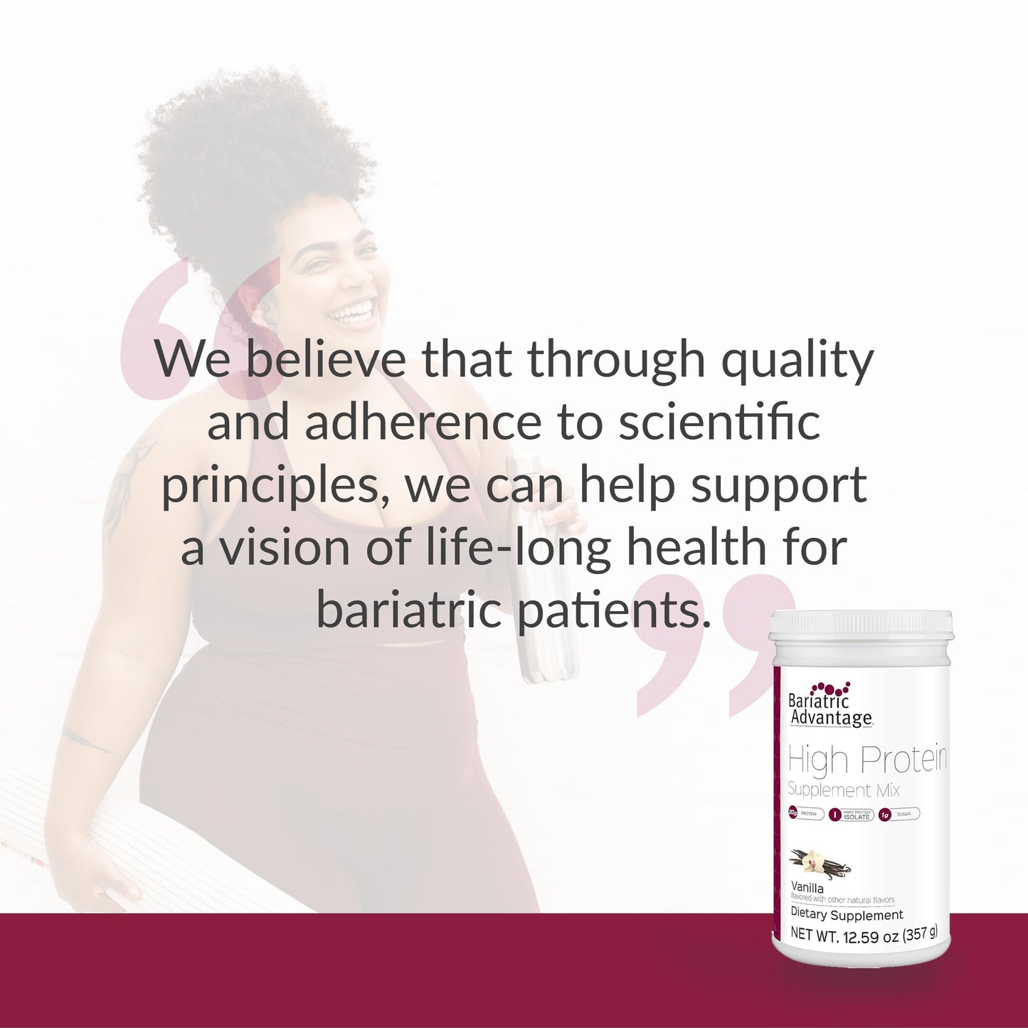 High Protein Supplement Mix - Bariatric Protein Powder - 20 G Protein - for Pre- & Post-Bariatric Surgery Patients - with Iron, Calcium & More - 14 Servings - Vanilla