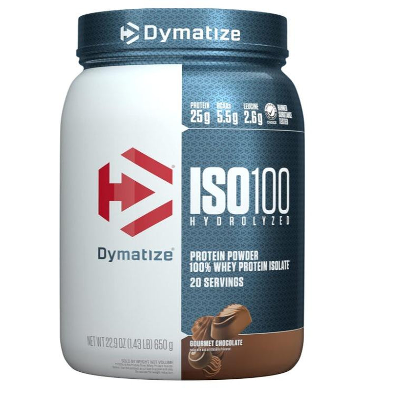 Dymatize ISO100 Hydrolyzed Protein Powder, 100% Whey Isolate, 25G of Protein, 5.5G Bcaas, Gluten Free, Fast Absorbing, Easy Digesting, 20 Servings Healthcare Supplement Whey Edible Dietary