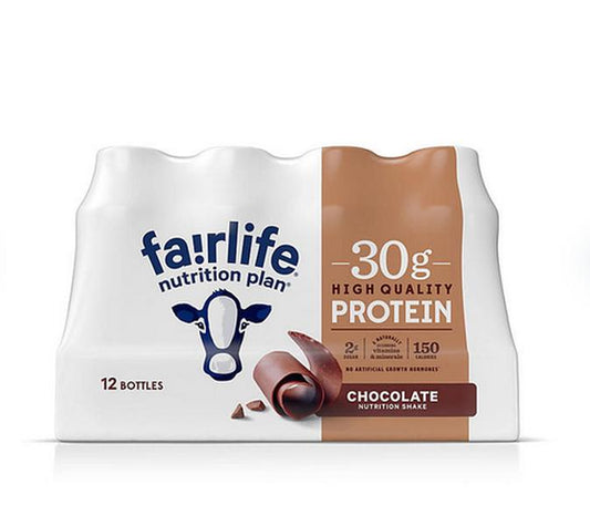 Fairlife Nutrition Plan 30G Protein Shake Chocolate Flavor 11.5 Fl. Oz. 12 Bottles for Protein Intake High Healthy Beverage Energy