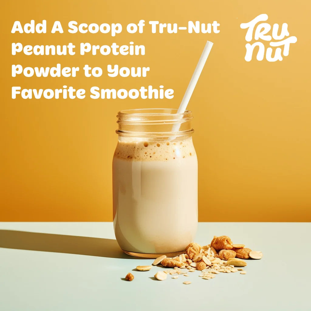 Peanut Protein Powder - 20G of Protein, 140 Calories, Ideal for Smoothies and Protein Shakes, Versatile and Easy to Use, No Sugar Added, Low Carb, Gluten Free, 24Oz