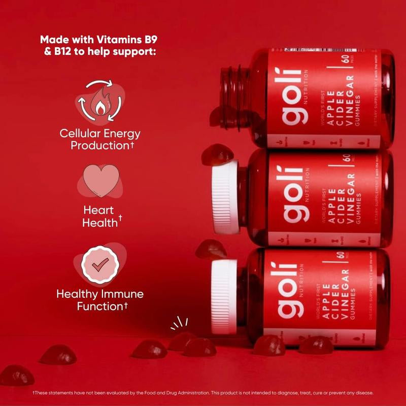 3 Bottles of Goli Best Seller Bundle: Ashwagandha KSM-66, Apple Cider Vinegar, Matcha Mind Supplement with Cognizin, Vitamins D2 and B12 Healthcare Dietary