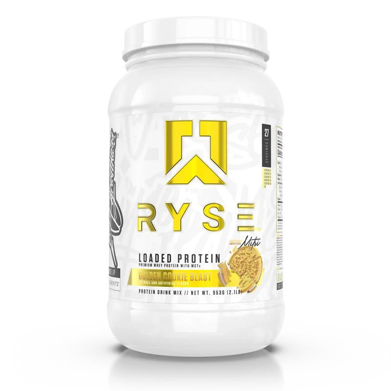 RYSE Loaded Protein Powder - 25G Whey Protein Isolate & Concentrate with Prebiotic Fiber & Mcts - Low Carb, Low Sugar, Digestive-Friendly
