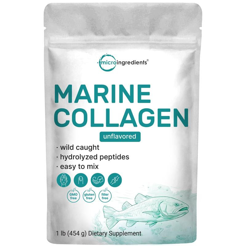 Micro Ingredients Marine Collagen Protein Powder, 37 Servings per Pack
