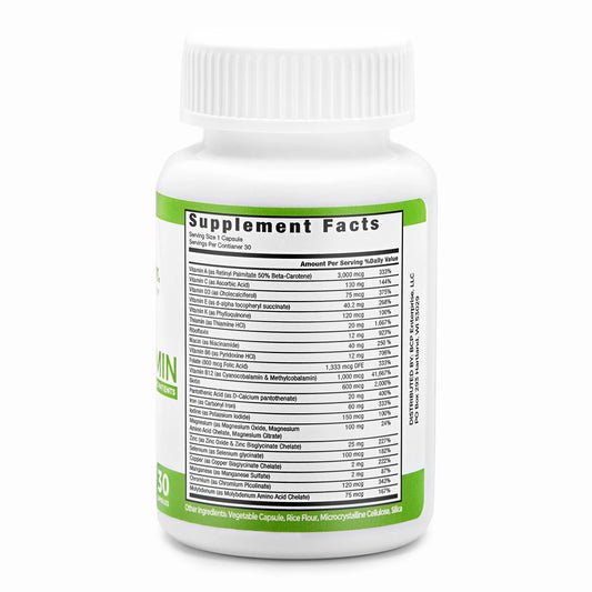 Once Daily Multivitamin Capsule for Bariatric Patients, Unisex, Adults | 30 Capsules