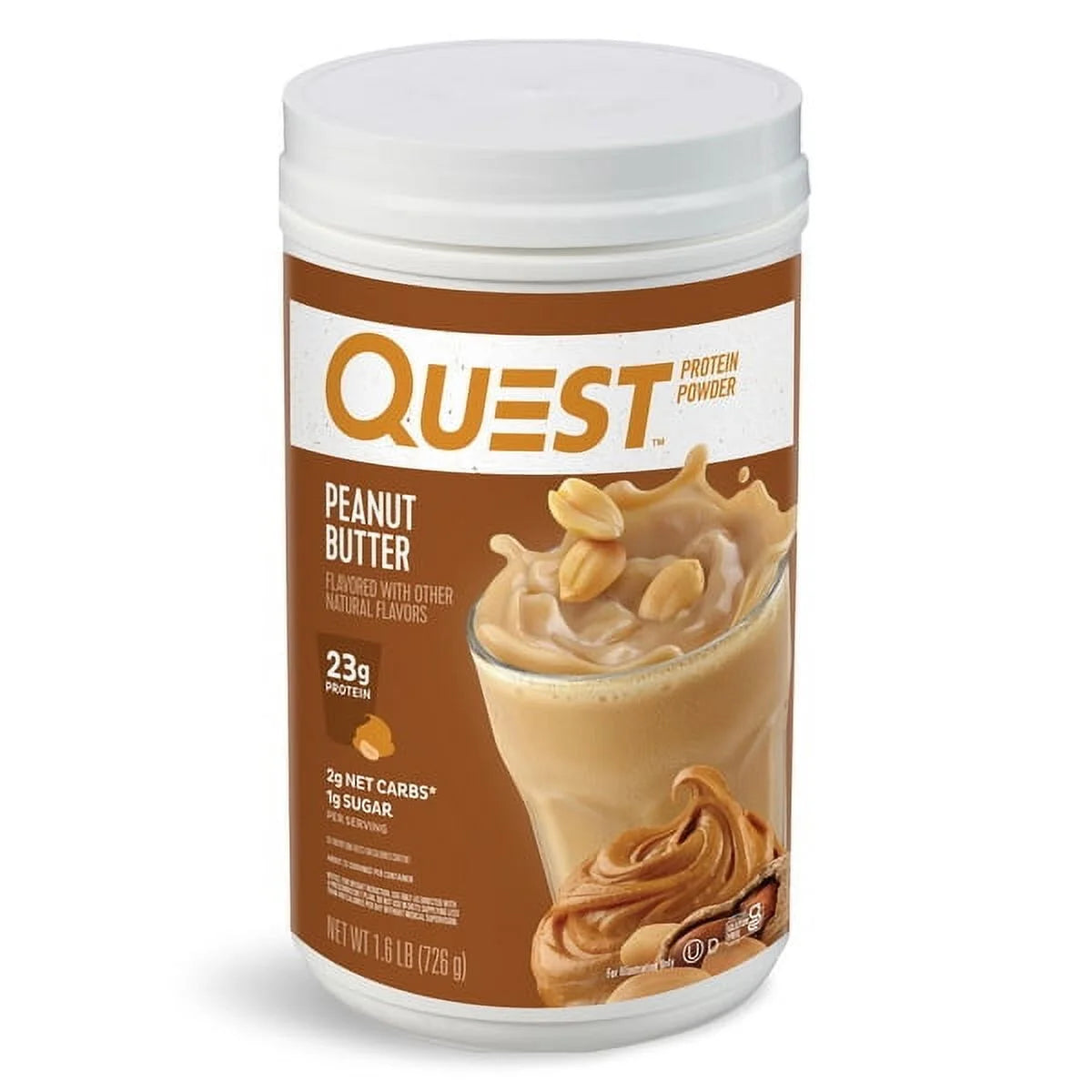 Quest Protein Powder, Peanut Butter, 24G Protein, 1.6 Lb 25.6 Oz