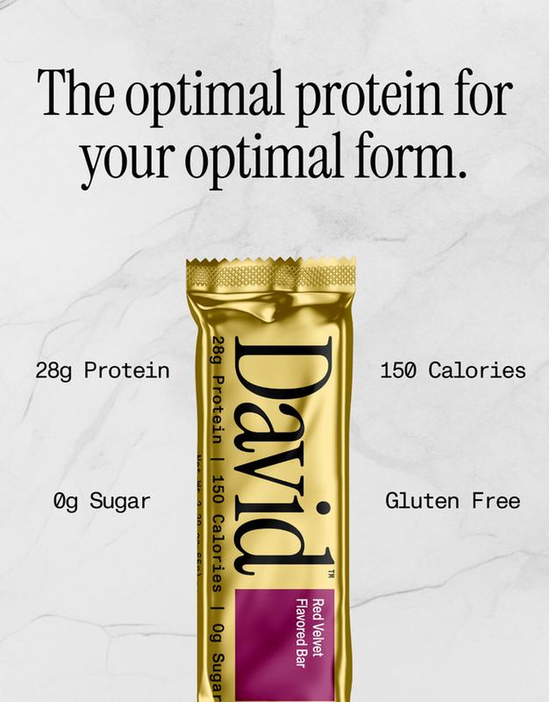 Red Velvet Flavored Bars– 28G Protein, 150 Calories, 0G Sugar. Includes 12 Bars. Cocoa Snack