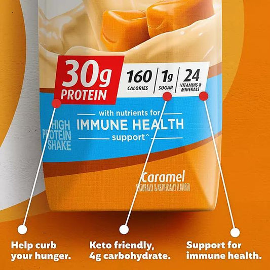 Premier Protein 30G High Protein Shake, Caramel 11 Fl. Oz., 15 Pk. Protein Shakes Caramel Flavored