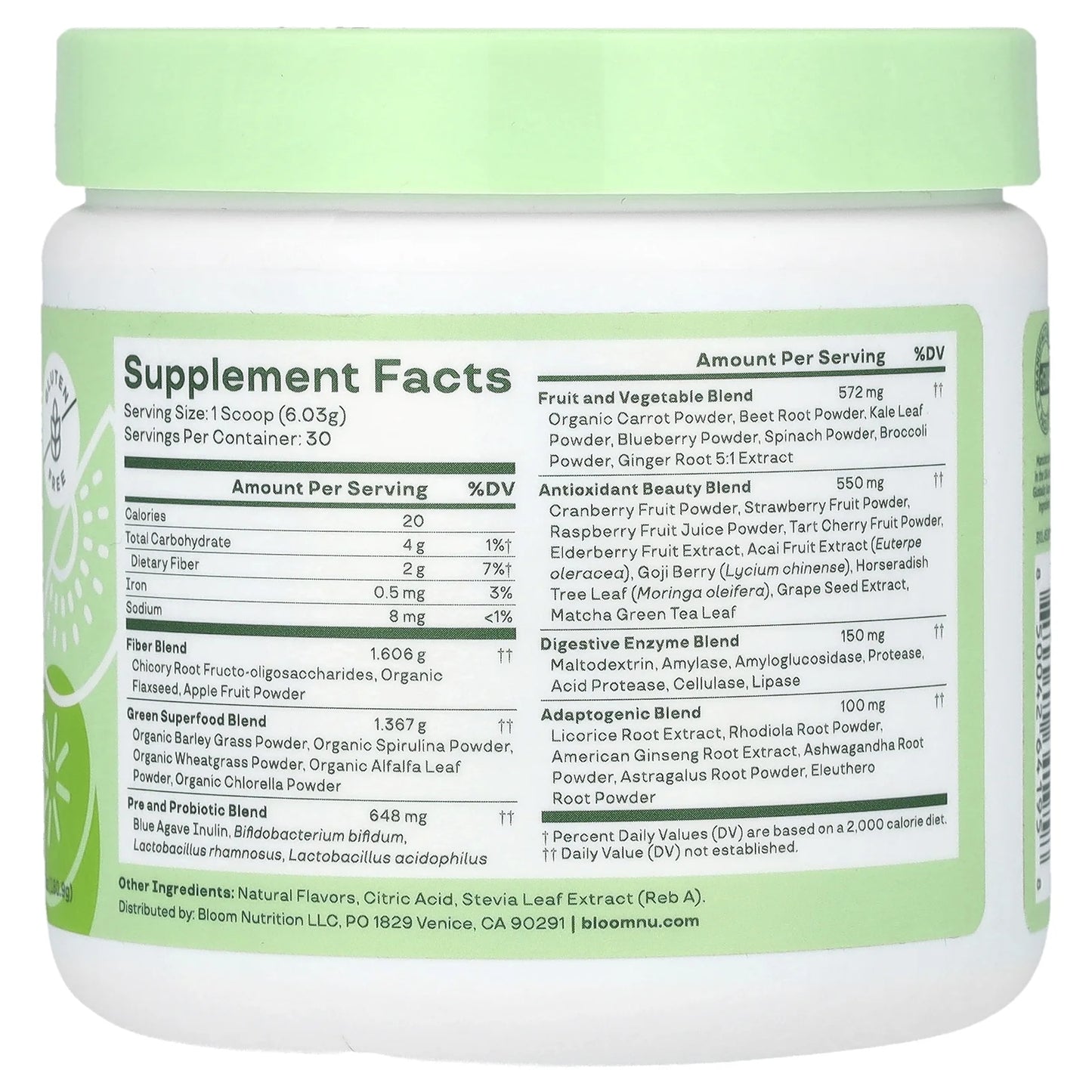 Nutrition Greens & Superfoods Powder, Strawberry Kiwi, 30 Servings