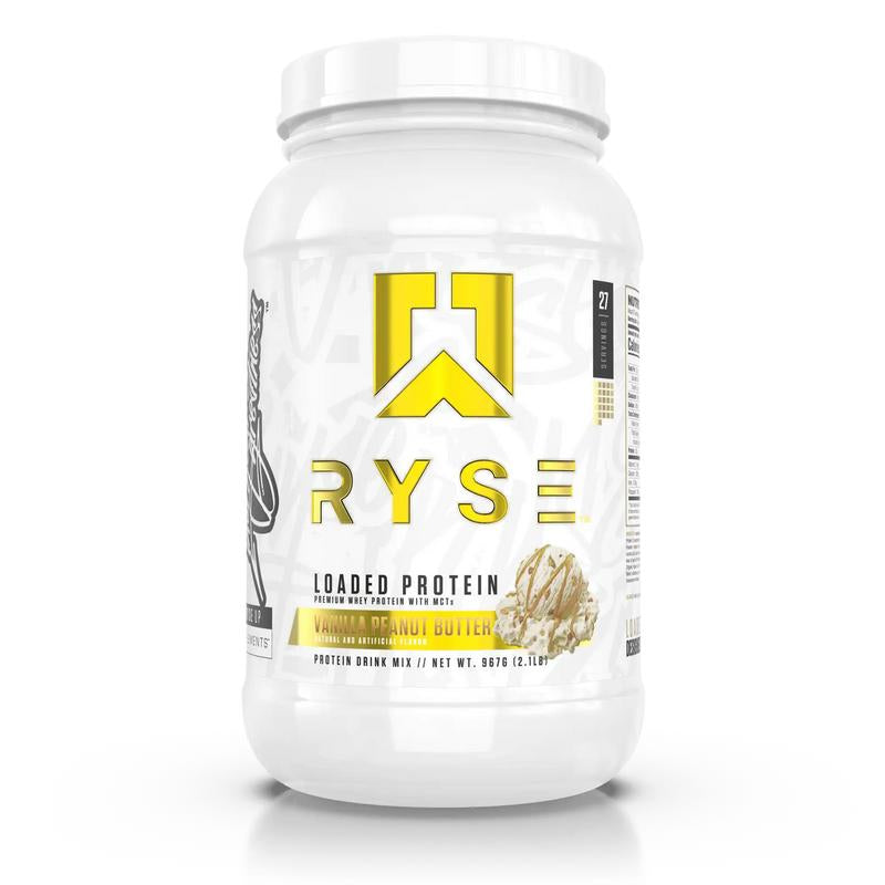 RYSE Loaded Protein Powder - 25G Whey Protein Isolate & Concentrate with Prebiotic Fiber & Mcts - Low Carb, Low Sugar, Digestive-Friendly