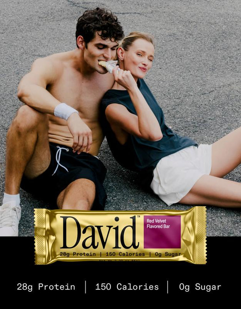 Red Velvet Flavored Bars– 28G Protein, 150 Calories, 0G Sugar. Includes 12 Bars. Cocoa Snack