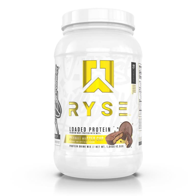 RYSE Loaded Protein Powder - 25G Whey Protein Isolate & Concentrate with Prebiotic Fiber & Mcts - Low Carb, Low Sugar, Digestive-Friendly